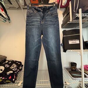 Fashion Nova Dark Blue Skinny Jeans